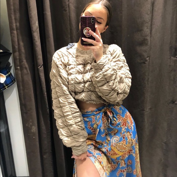 Zara Tied print skirt - Picture 4 of 8